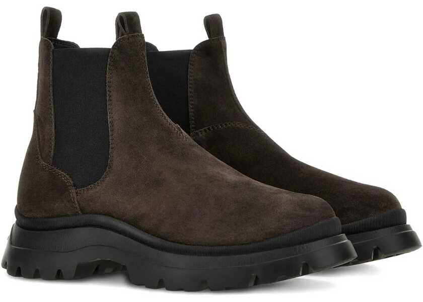 Ghete Hogan Suede boots H673 Brown Barbati (BM 19031578) 2