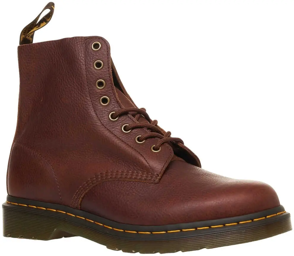 Ghete Dr. Martens Leather lace-up boots 1460 Pascal Red Barbati (BM 19031581) 3