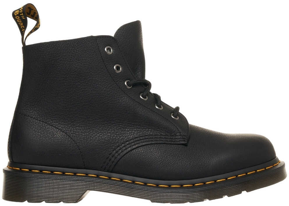 Ghete Dr. Martens Leather lace-up boots 101 Black Barbati (BM 19031584) 6