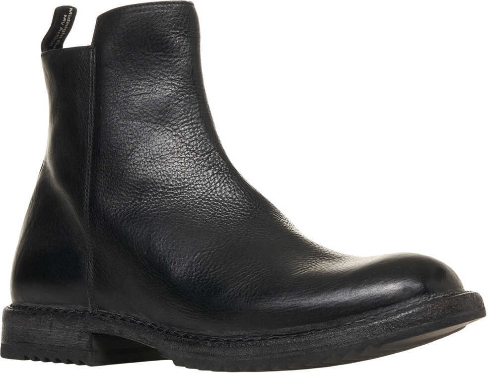 Ghete MOMA Leather boots Rick Black Barbati (BM 19031590) 4