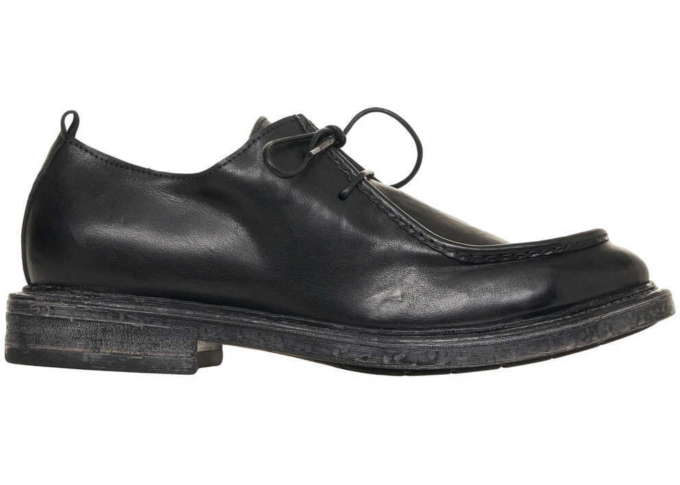Mocasini MOMA Leather lace-up shoes Bristol Black Barbati (BM 19031593) 2