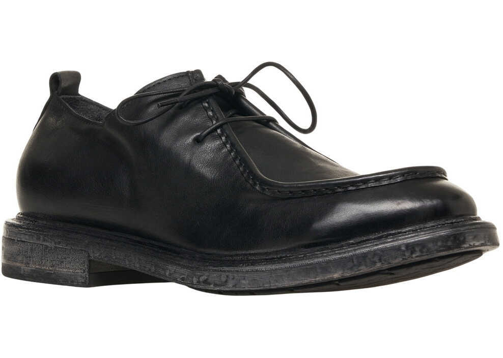 Mocasini MOMA Leather lace-up shoes Bristol Black Barbati (BM 19031593) 3