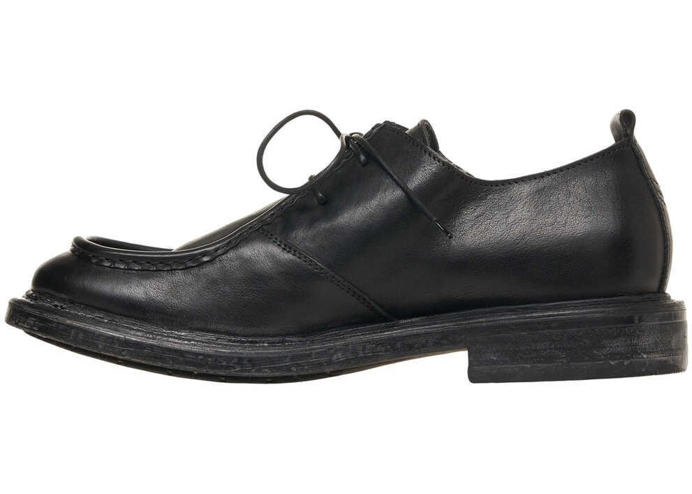 Mocasini MOMA Leather lace-up shoes Bristol Black Barbati (BM 19031593) 4