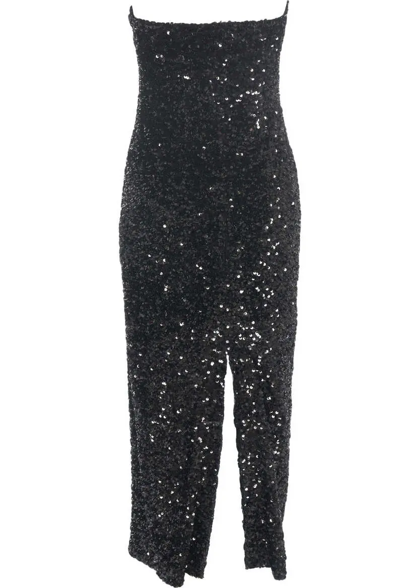 Rochii lungi Gender Midi dress with sequin application Black Femei (BM 19031611) 3