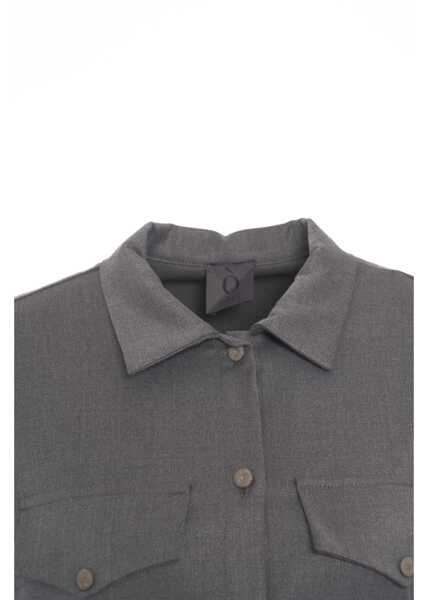 Rochii lungi OBLO UNIQUE Midi dress with bow details Grey Femei (BM 19031614) 4