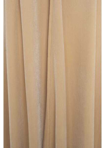 Rochii lungi Gender Velvet maxi dress Beige Femei (BM 19031638) 5