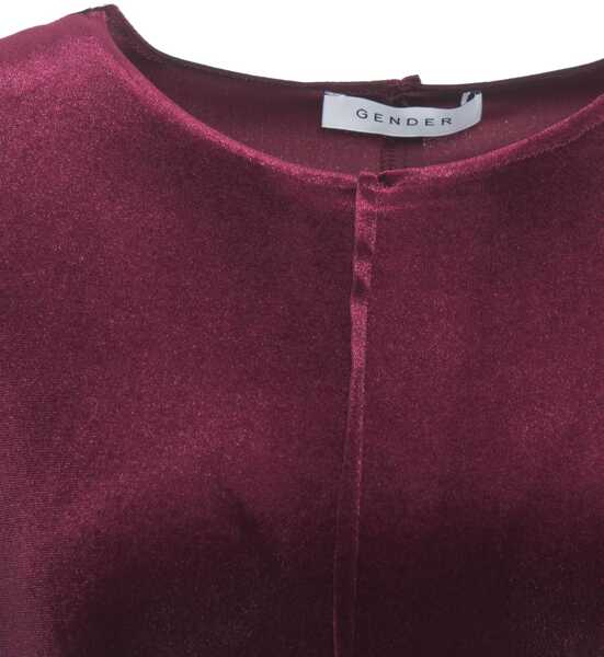 Rochii lungi Gender Velvet maxi dress Red Femei (BM 19031638) 4