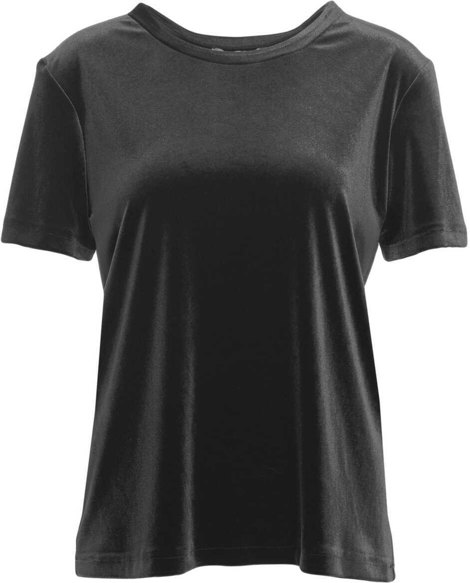 Tricouri Gender T-Shirt with Round Neck Black Femei (BM 19031641) 2