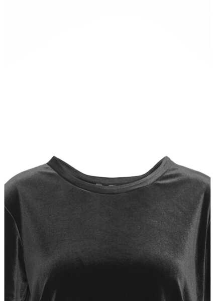 Tricouri Gender T-Shirt with Round Neck Black Femei (BM 19031641) 4