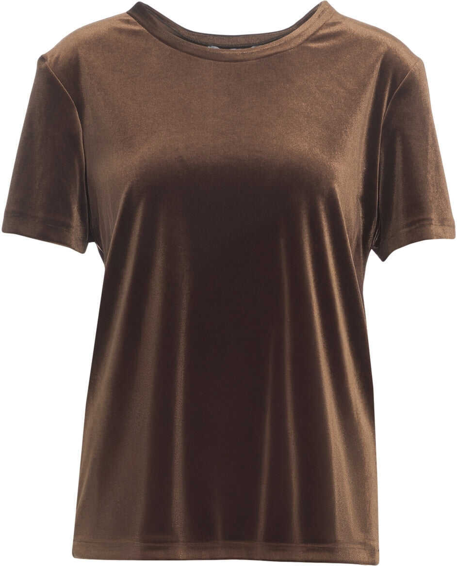Tricouri Gender T-Shirt with Round Neck Bronze Femei (BM 19031641) 2