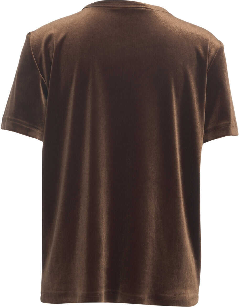 Tricouri Gender T-Shirt with Round Neck Bronze Femei (BM 19031641) 5