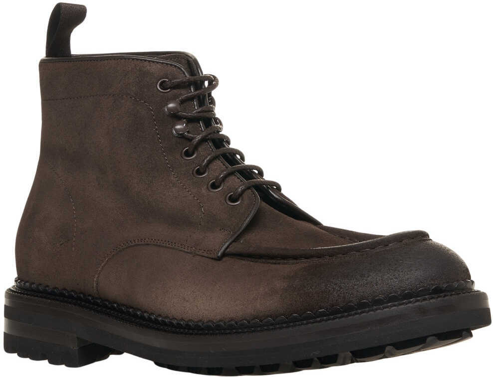 Ghete GREEN GEORGE Suede lace-up boots Brown Barbati (BM 19031662) 4