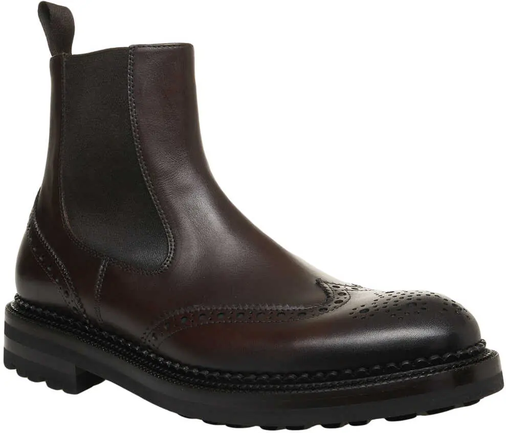 Ghete GREEN GEORGE Leather Chelsea boots Brown Barbati (BM 19031665) 4