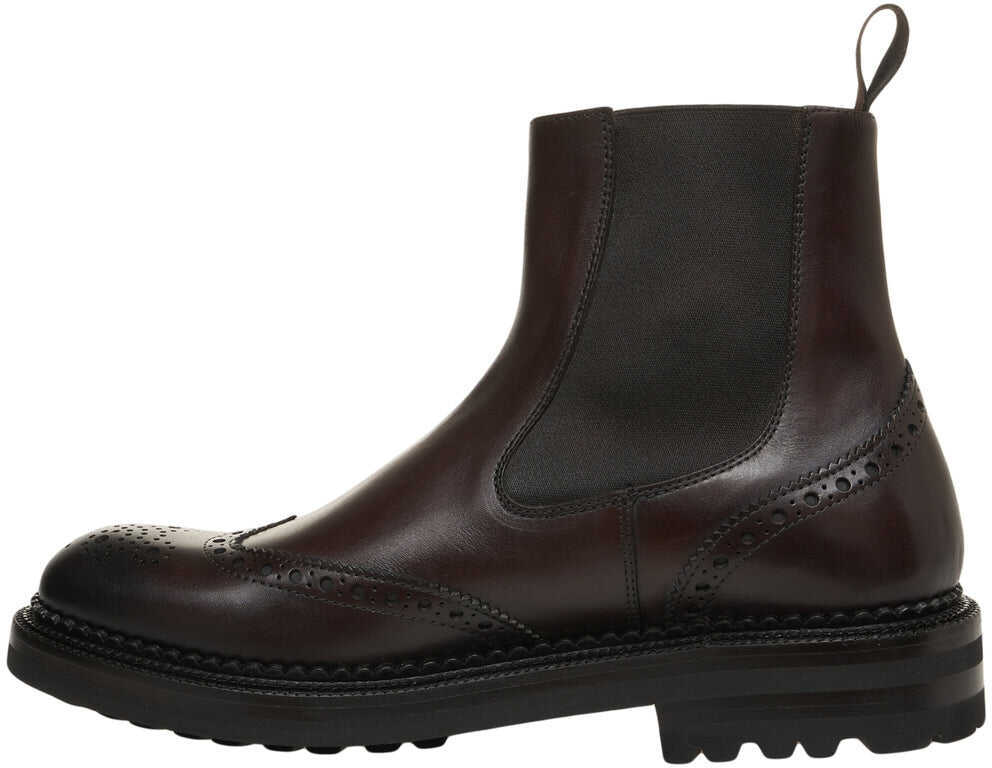 Ghete GREEN GEORGE Leather Chelsea boots Brown Barbati (BM 19031665) 5