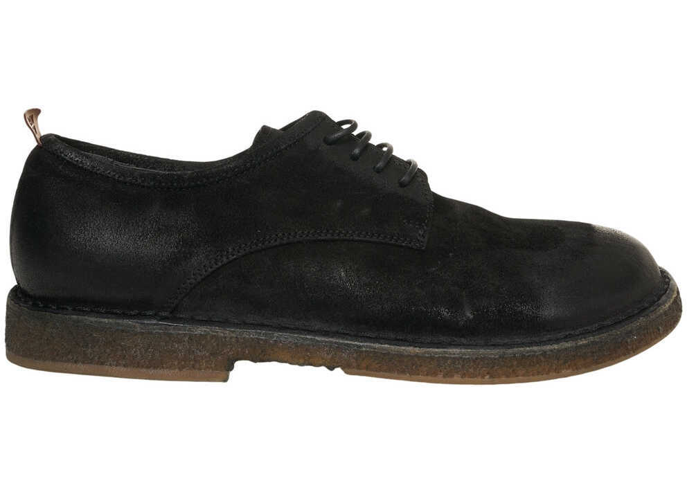 Mocasini MOMA Suede lace-up shoes Black Barbati (BM 19031674) 2