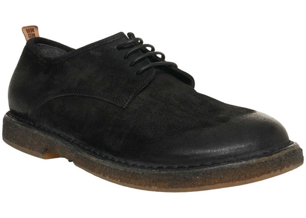 Mocasini MOMA Suede lace-up shoes Black Barbati (BM 19031674) 3