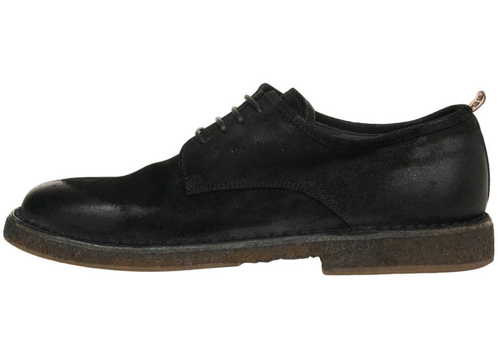 Mocasini MOMA Suede lace-up shoes Black Barbati (BM 19031674) 4
