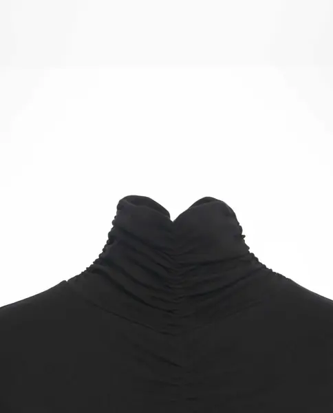 Rochii lungi Thom / Krom Midi dress with cut-outs and turtleneck Black Femei (BM 19031689) 4