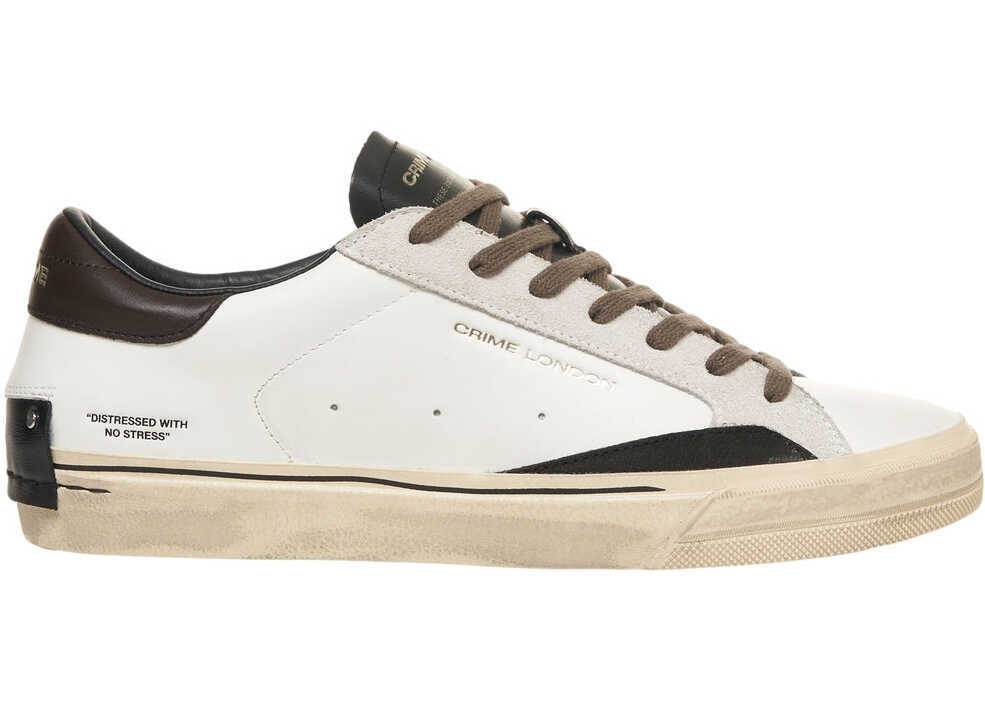 Sneakers Crime London Sneakers Distressed White Barbati (BM 19031716) 2