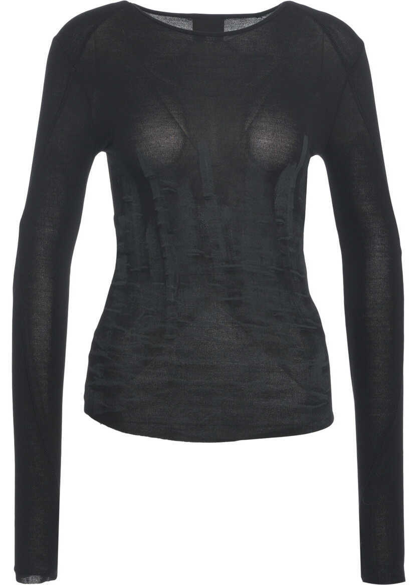 Pulovere casual Thom / Krom Fine knit longsleeve Black Femei (BM 19031737) 2