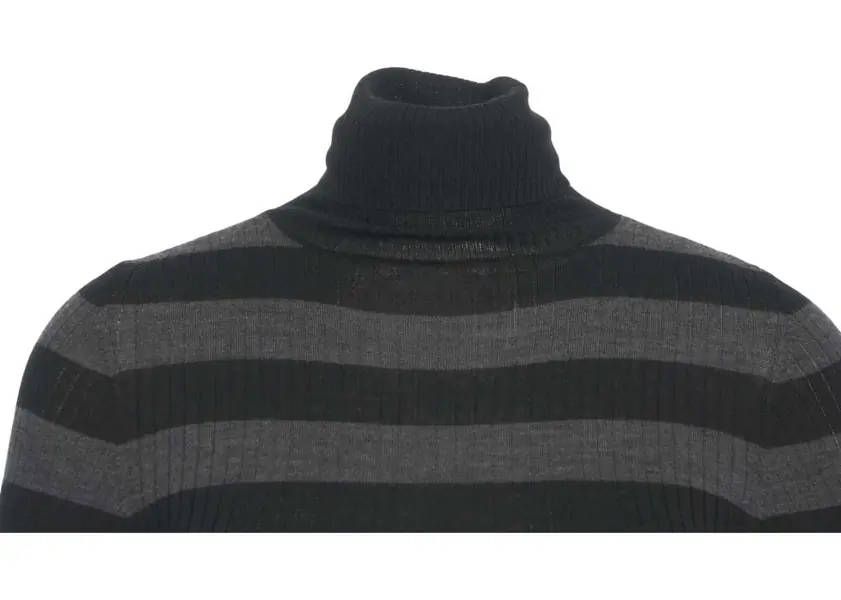 Pulovere Majestic Filatures Ribbed turtleneck sweater Grey Femei (BM 19031740) 4