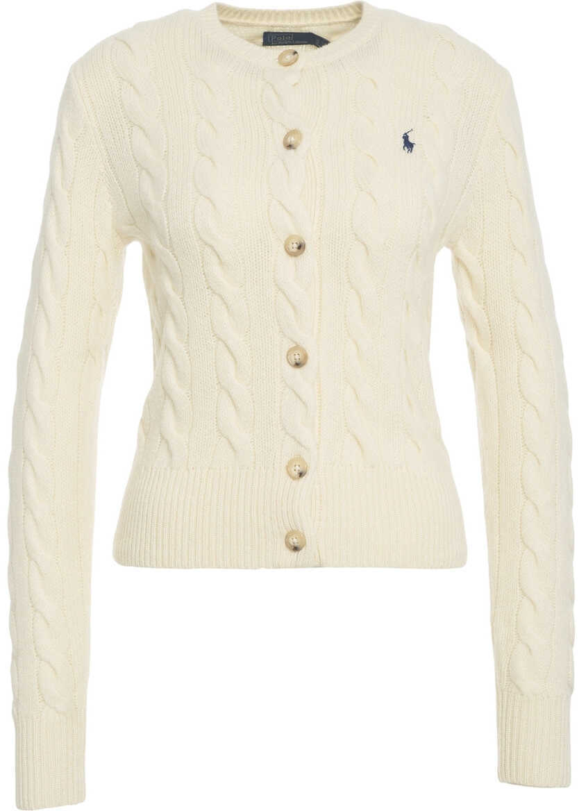 Cardigane Ralph Lauren Cardigan with cable knit pattern White Femei (BM 19031743) 2