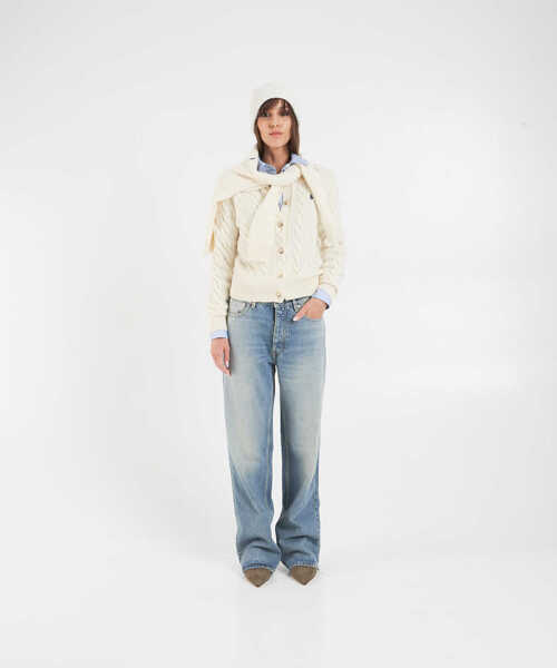 Cardigane Ralph Lauren Cardigan with cable knit pattern White Femei (BM 19031743) 3