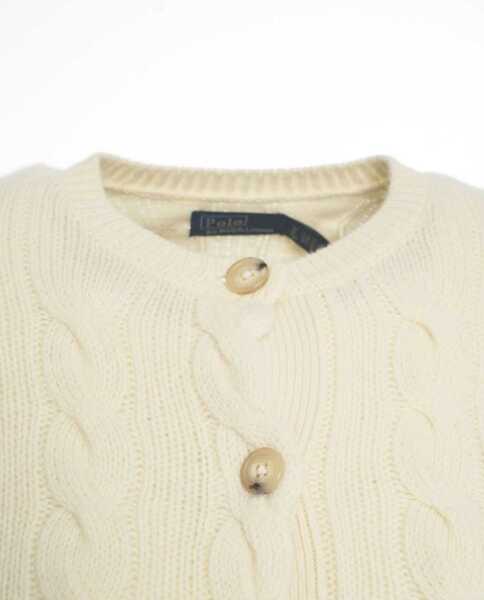 Cardigane Ralph Lauren Cardigan with cable knit pattern White Femei (BM 19031743) 6