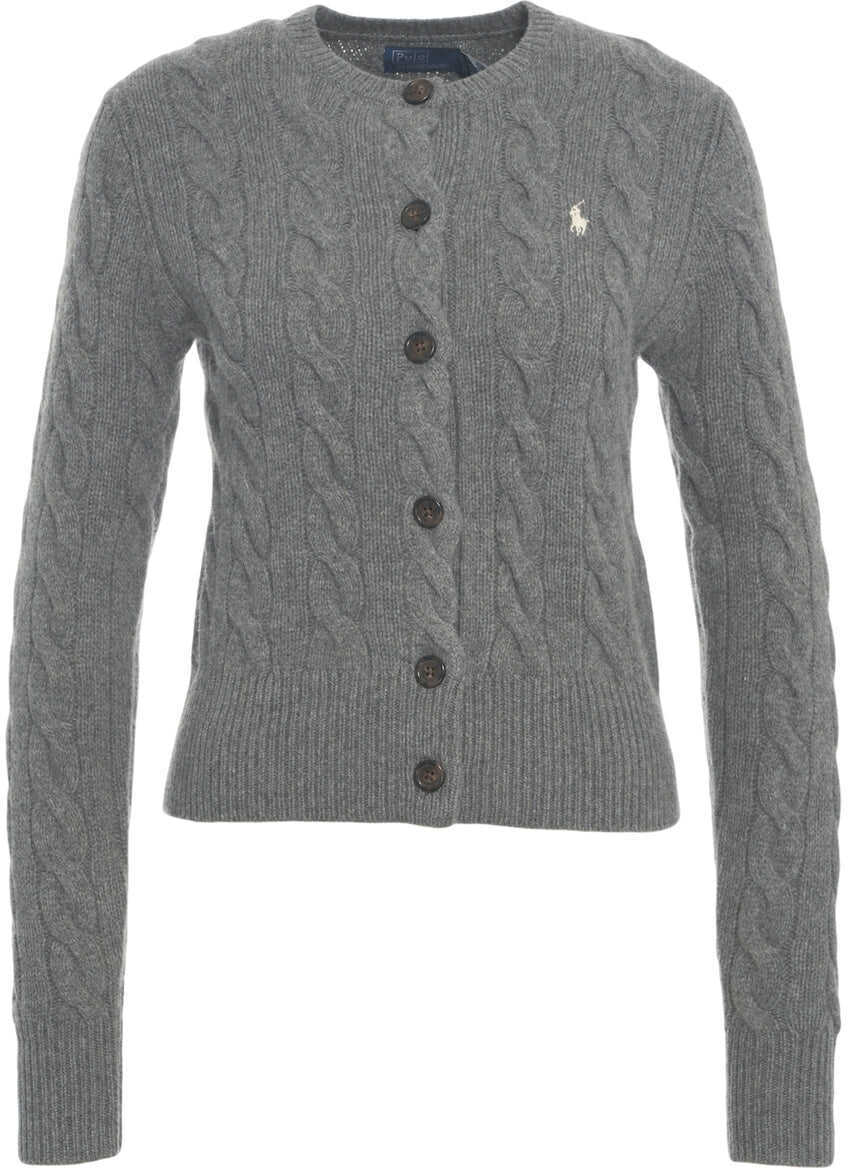 Cardigane Ralph Lauren Cardigan with cable knit pattern Grey Femei (BM 19031743) 1