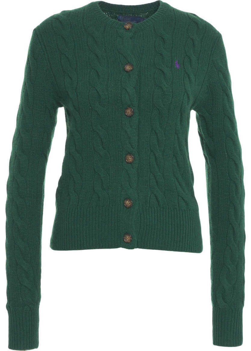 Cardigane Ralph Lauren Cardigan with cable knit pattern Green Femei (BM 19031743) 2