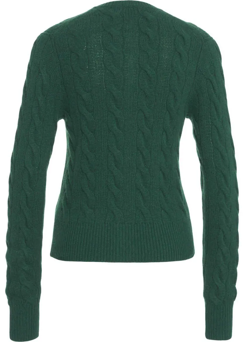 Cardigane Ralph Lauren Cardigan with cable knit pattern Green Femei (BM 19031743) 3