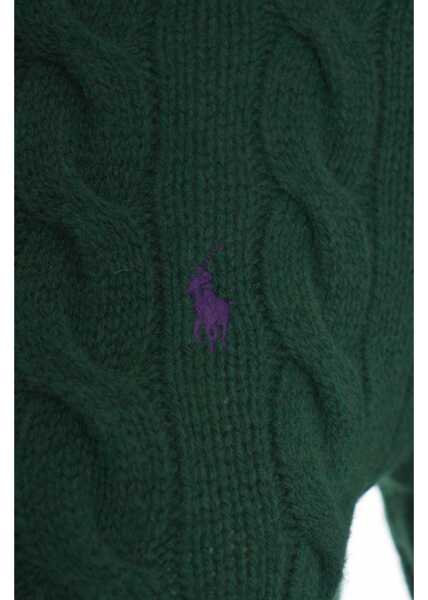 Cardigane Ralph Lauren Cardigan with cable knit pattern Green Femei (BM 19031743) 5