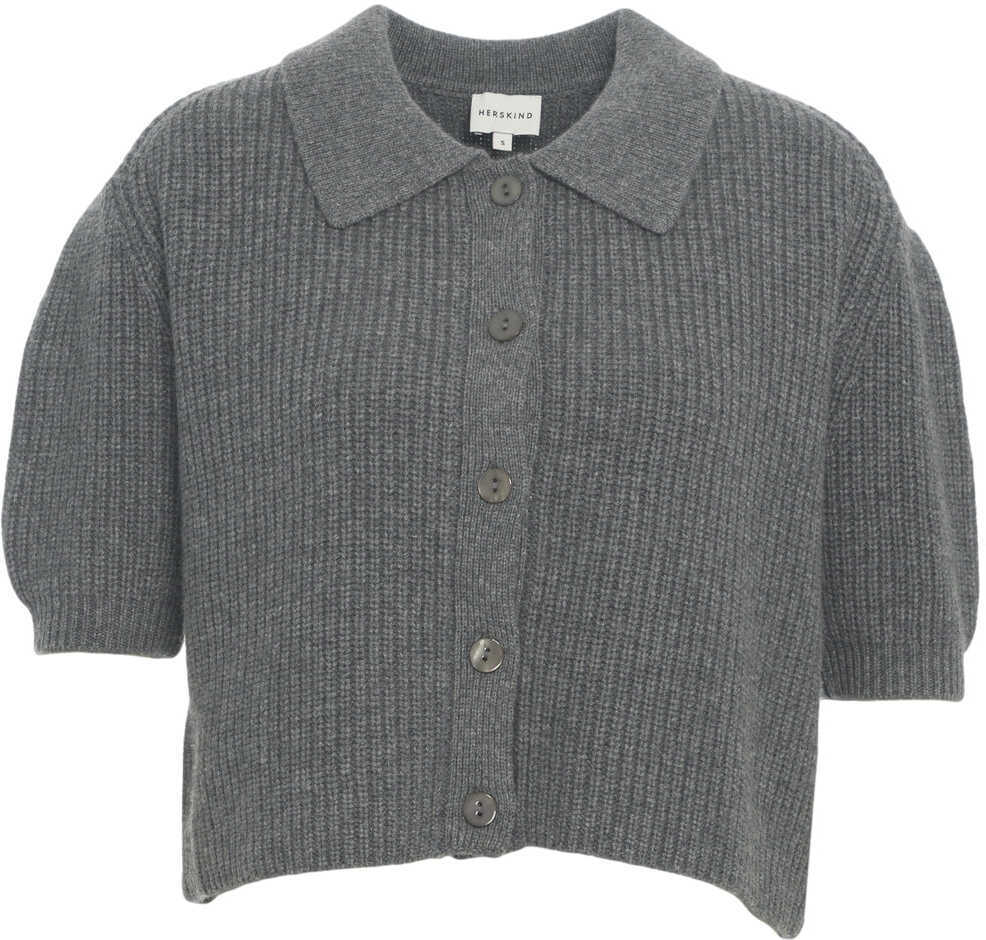 Cardigane Herskind Cardigan with collar Grey Femei (BM 19031752) 2
