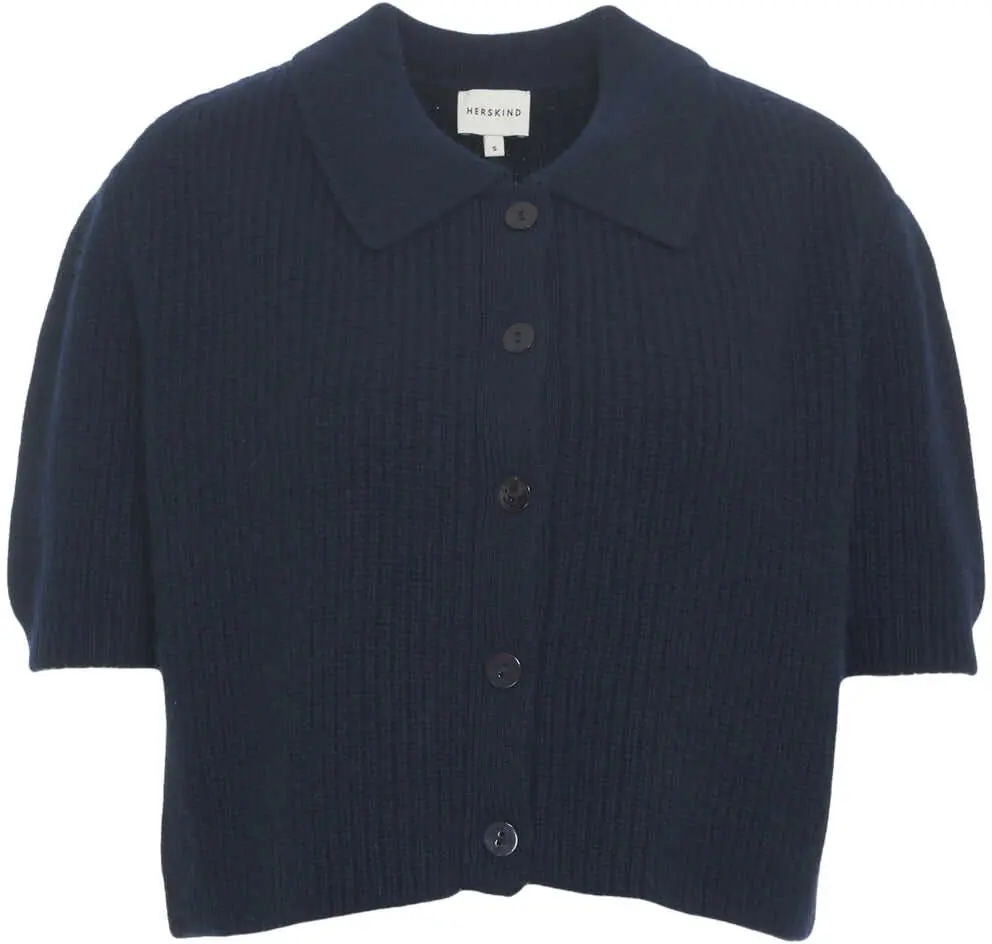 Cardigane Herskind Cardigan with collar Blue Femei (BM 19031752) 1