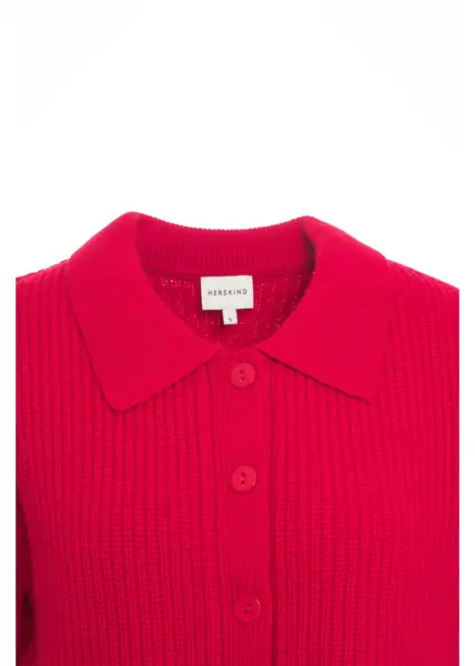 Cardigane Herskind Cardigan with collar Red Femei (BM 19031752) 5