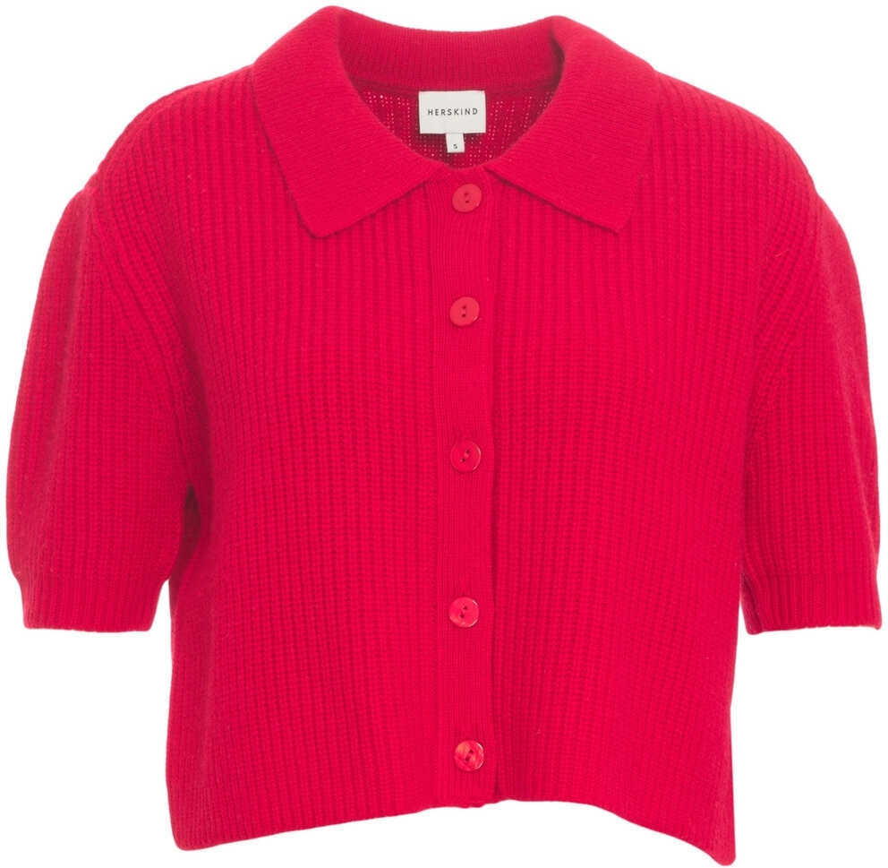 Cardigane Herskind Cardigan with collar Red Femei (BM 19031752) 8