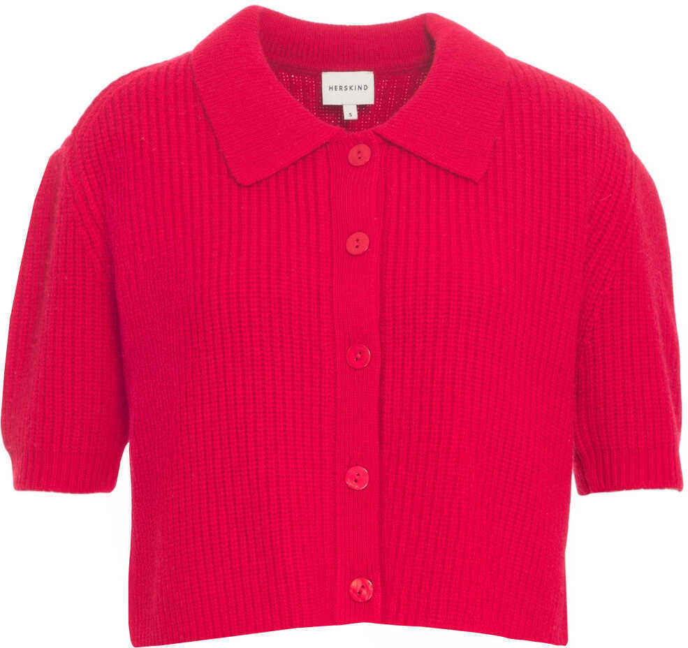 Cardigane Herskind Cardigan with collar Red Femei (BM 19031752) 1