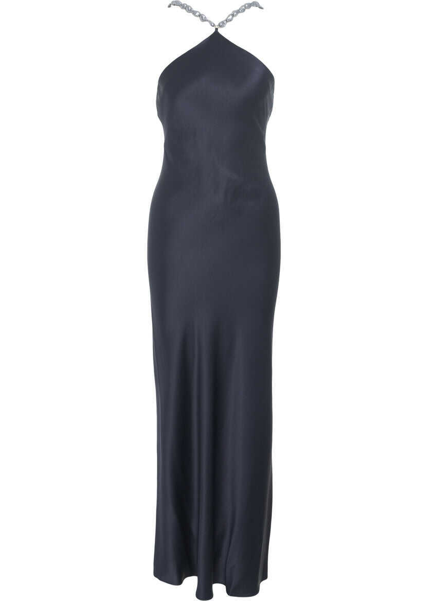 Rochii lungi STAUD Maxi dress Cadence Blue Femei (BM 19031755) 2