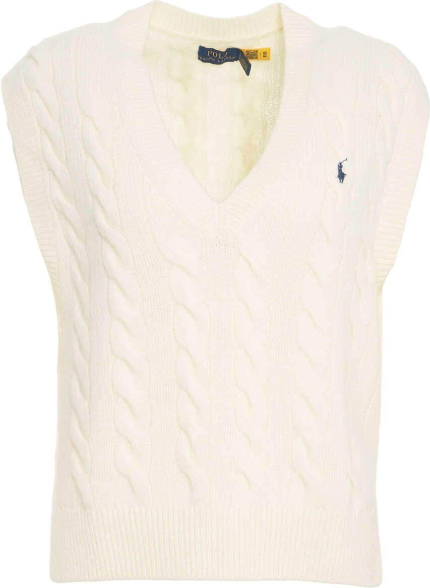 Pulovere casual Ralph Lauren Knit vest White Femei (BM 19031758) 2