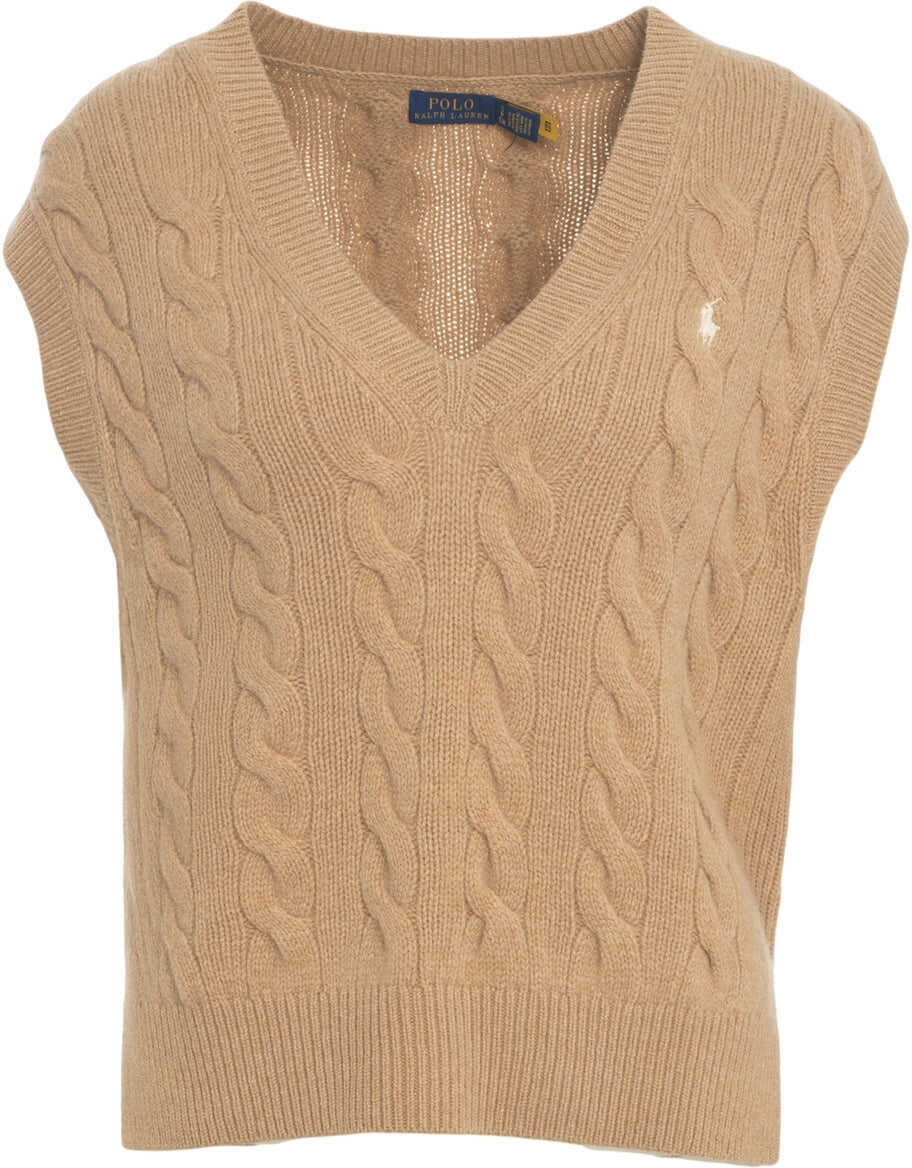 Pulovere casual Ralph Lauren Knit vest Beige Femei (BM 19031758) 2