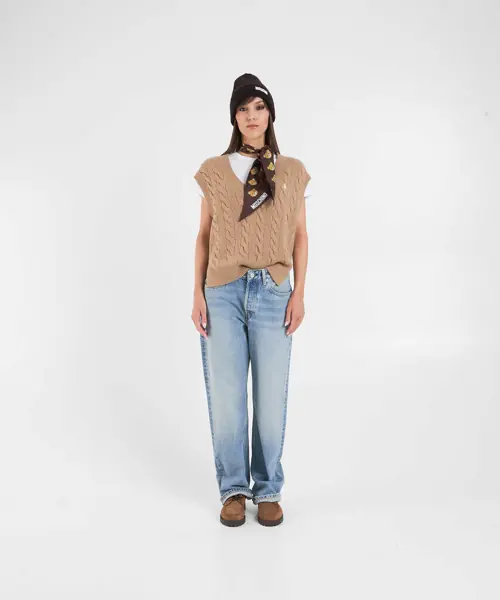 Pulovere casual Ralph Lauren Knit vest Beige Femei (BM 19031758) 3