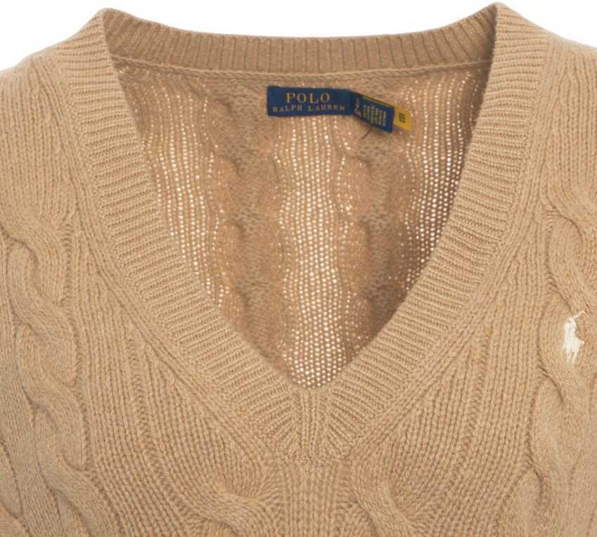 Pulovere casual Ralph Lauren Knit vest Beige Femei (BM 19031758) 6