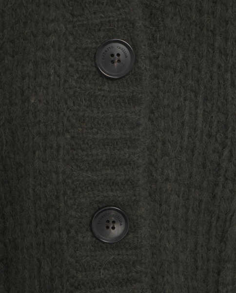 Cardigane Roberto Collina Knit cardigan with V-neck Green Femei (BM 19031764) 5