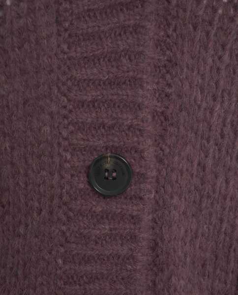 Cardigane Roberto Collina Knit cardigan with V-neck Red Femei (BM 19031764) 5