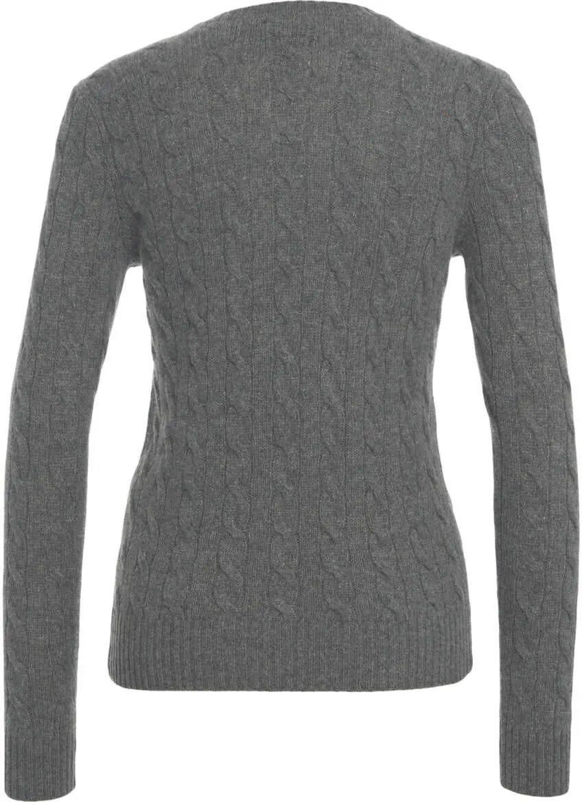 Pulovere Ralph Lauren Sweater with cable knit pattern Grey Femei (BM 19031770) 3