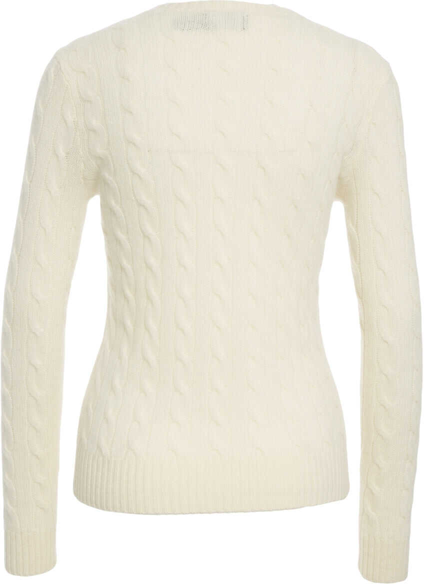 Pulovere Ralph Lauren Sweater with cable knit pattern White Femei (BM 19031770) 3