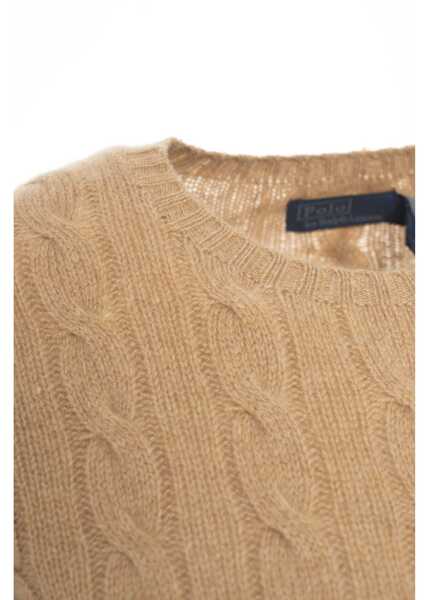 Pulovere Ralph Lauren Sweater with cable knit pattern Brown Femei (BM 19031770) 4
