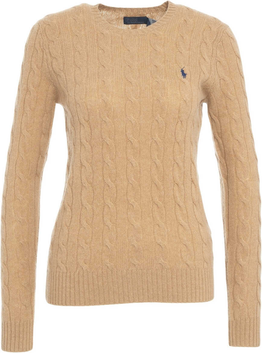 Pulovere Ralph Lauren Sweater with cable knit pattern Brown Femei (BM 19031770) 6