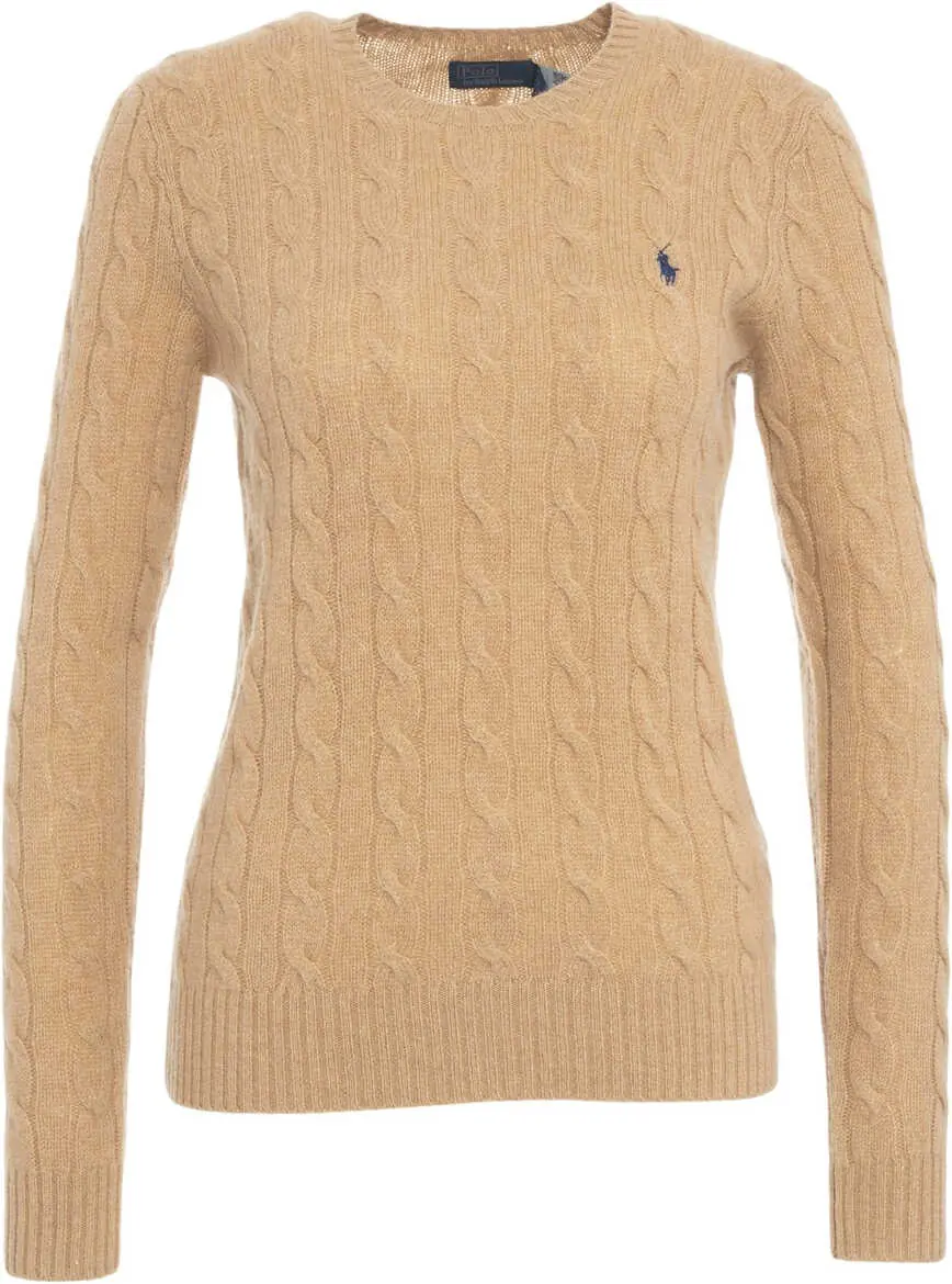 Pulovere Ralph Lauren Sweater with cable knit pattern Brown Femei (BM 19031770) 7