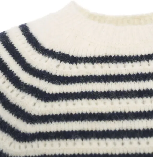 Pulovere Semicouture Striped knit sweater White Femei (BM 19031773) 5
